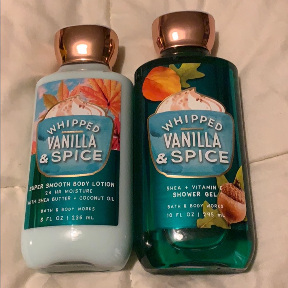 body lotion and shower gel